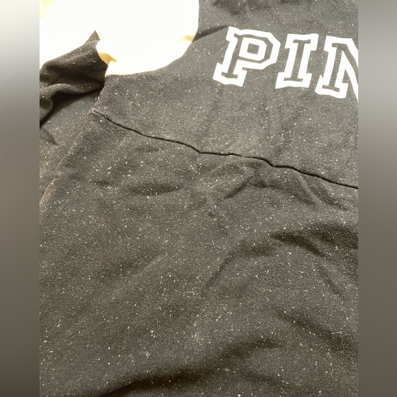 PINK size xsmall black white specked pull over sweater - Picture 4 of 5